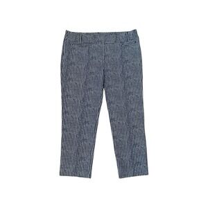 LOFT Ann Taylor Marissa Cropped Pants‎ Women's Size 10 Black White Arrow Print